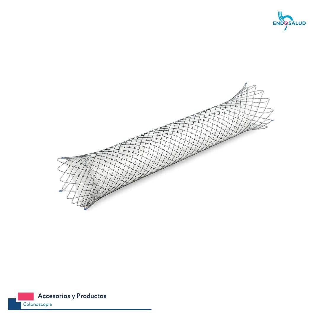 Prótesis intestinal metálica auto expandible cubierta